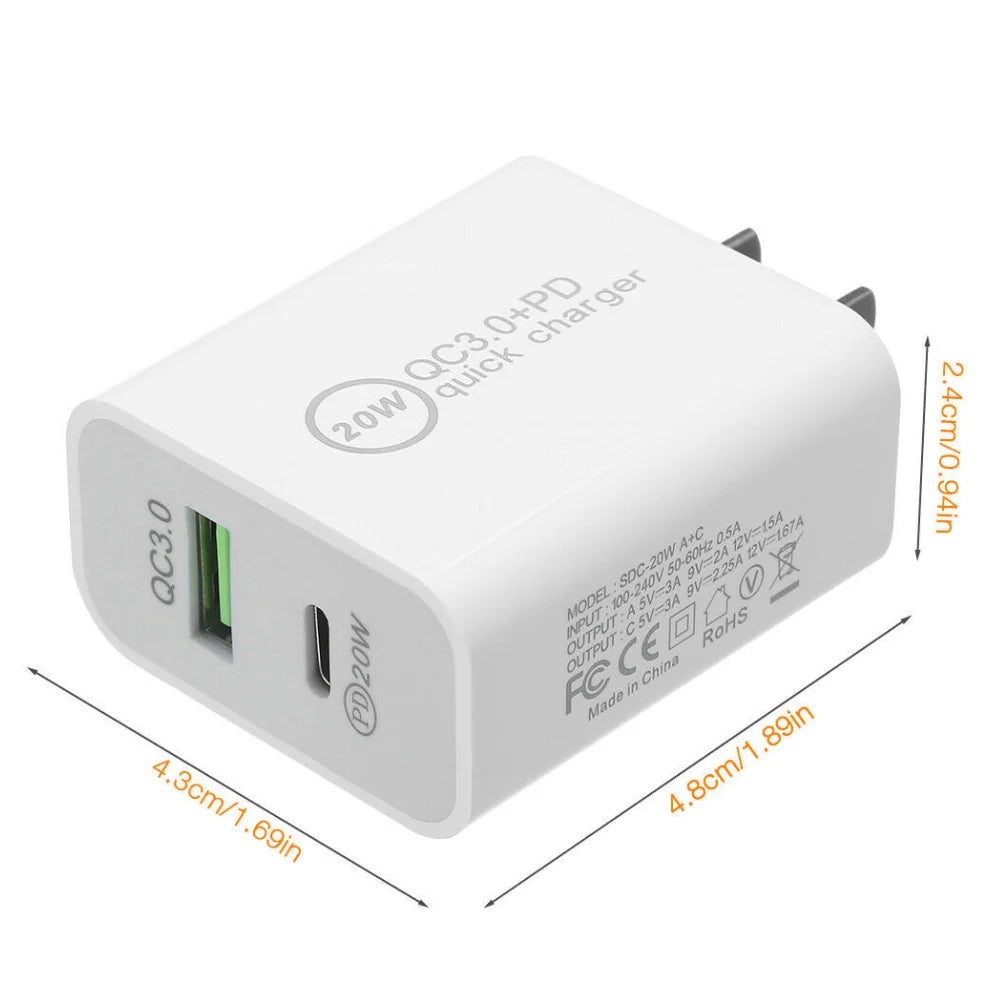 50X Lot 20W High-Speed USB Type-C