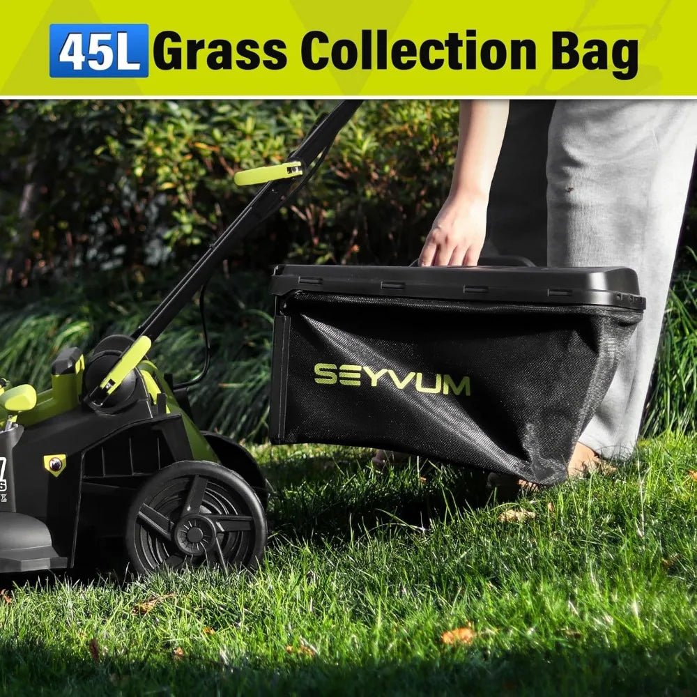 Lawn Mower Cordless with 45L Grass Collection