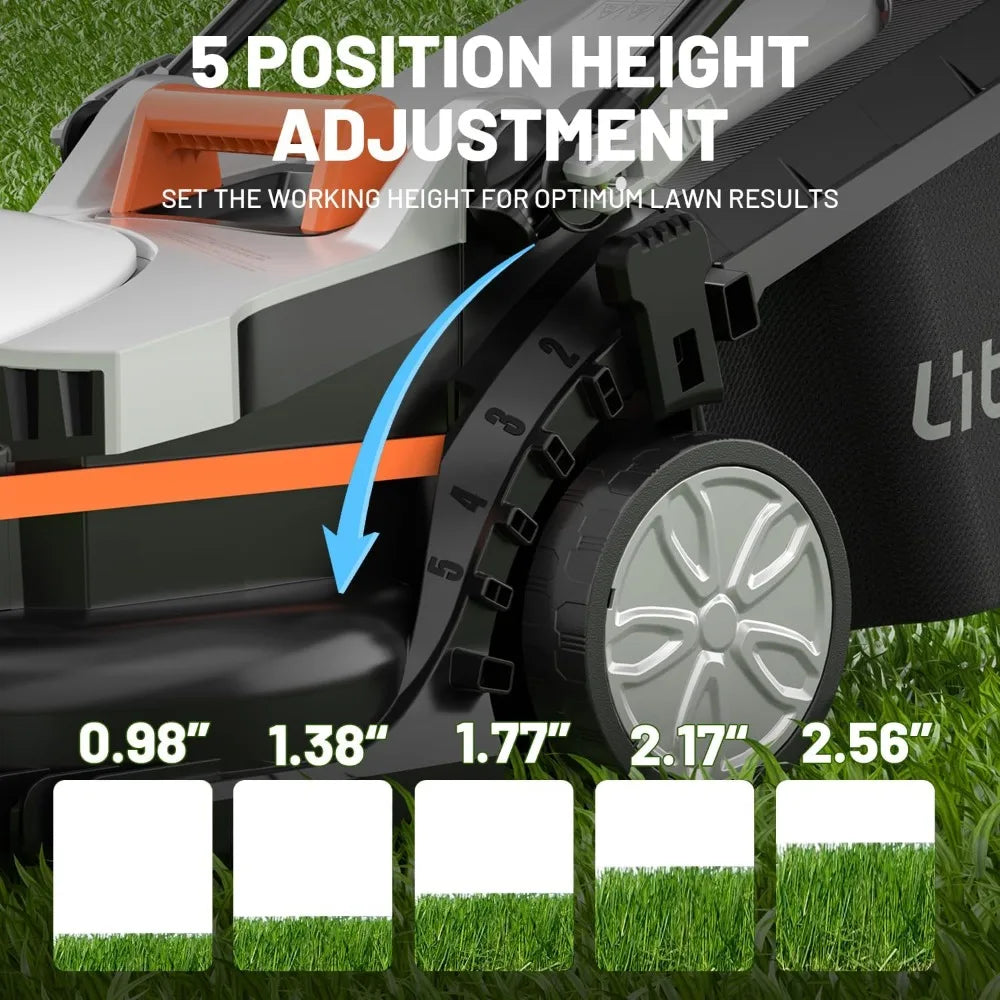 Electric Lawn Mower Cordless,Grass Cutter Machine for 1600
