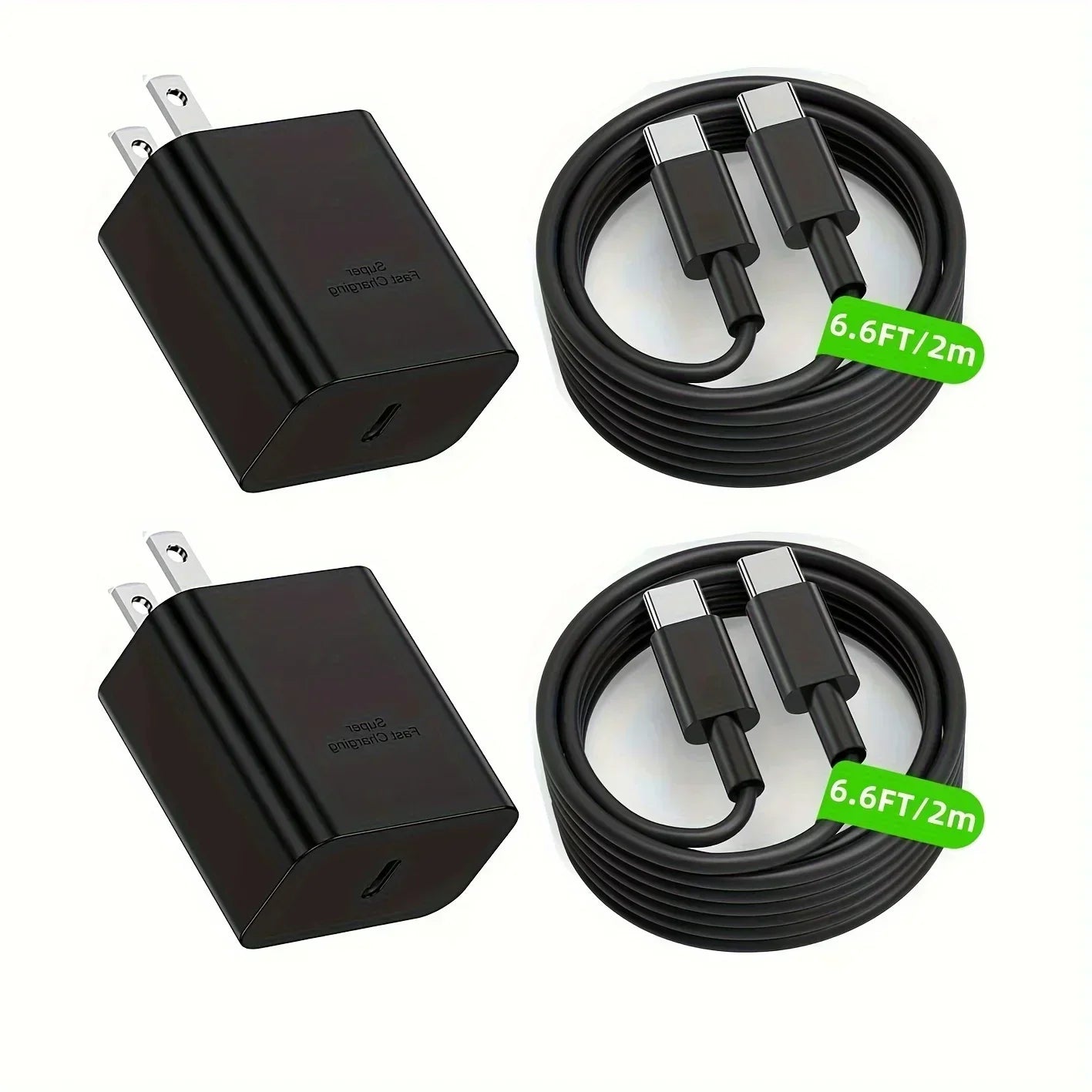 2Pack 45W For Samsung Super Fast Charger