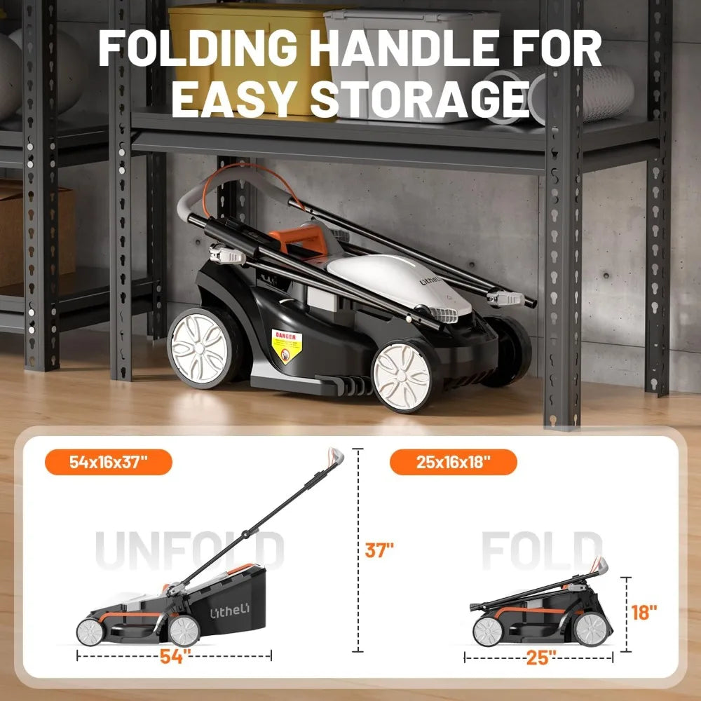 Electric Lawn Mower Cordless,Grass Cutter Machine for 1600