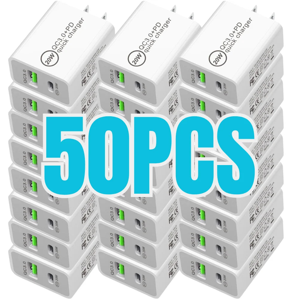 50X Lot 20W High-Speed USB Type-C