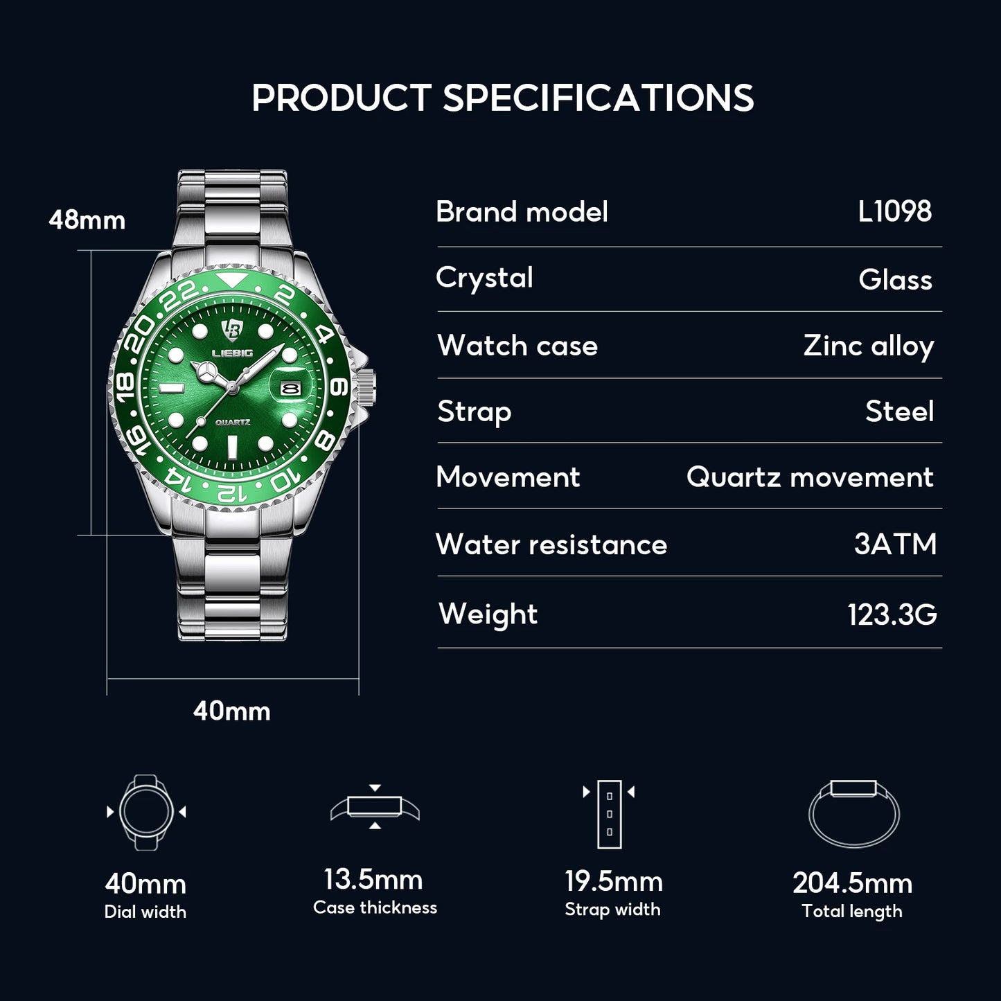 Watche LIEBIG Luxury Stainless