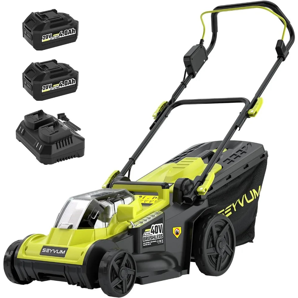 Lawn Mower Cordless with 45L Grass Collection