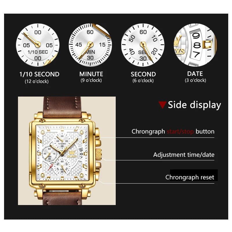 Watche OLEVS Top Brand Square