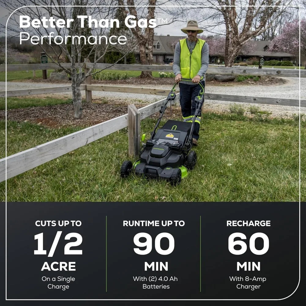 Lawn Mower 82V 25” Brushless (Self-Propelled) Prosumer Cordless