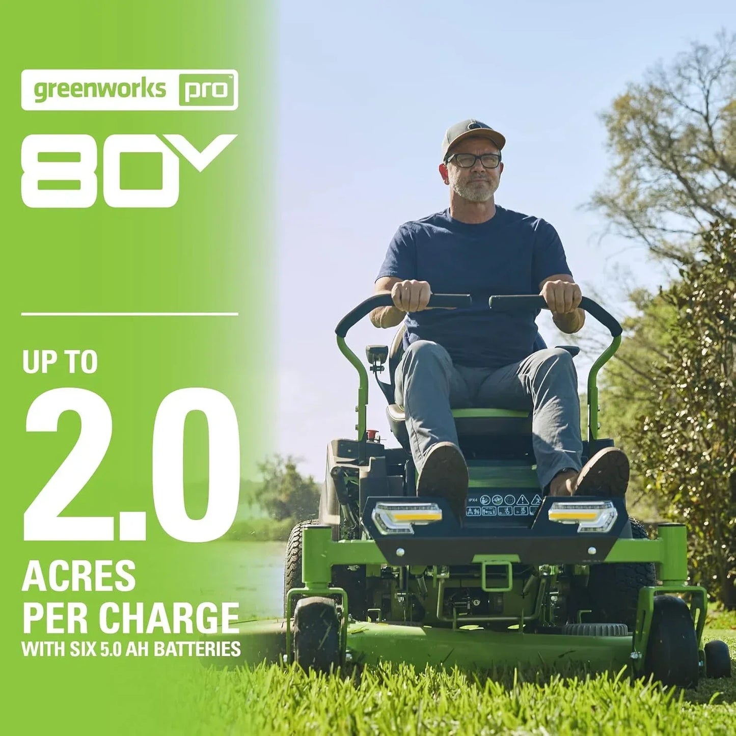 Lawn Mower PRO 80V 42” Electric Zero