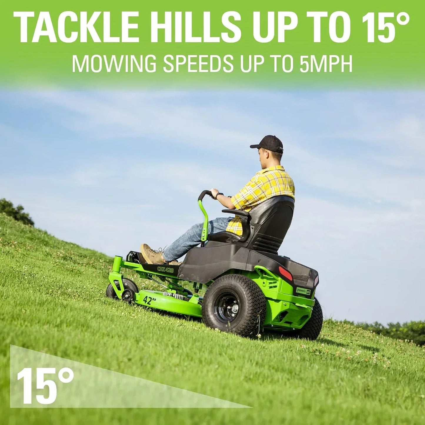 Lawn Mower PRO 80V 42” Electric Zero